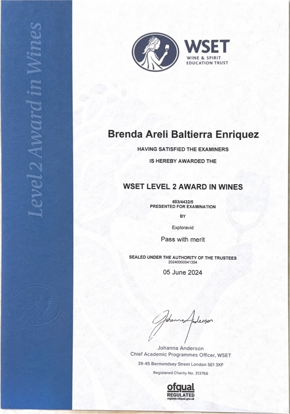 WSET Level 2